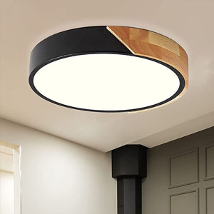 Plafones de Techo Madera Redondo,Madera moderna LED