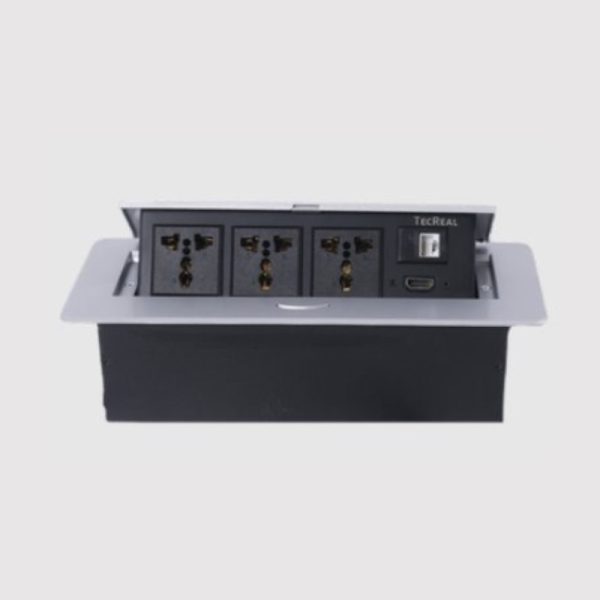 CAJA CONEXIÓN ( 3 TOMAS+CAT6+HDMI)
