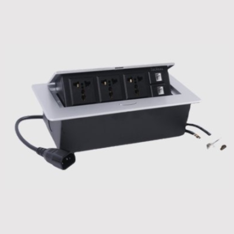 CAJA CONEXIÓN (3TOMAS+2*CAT6)