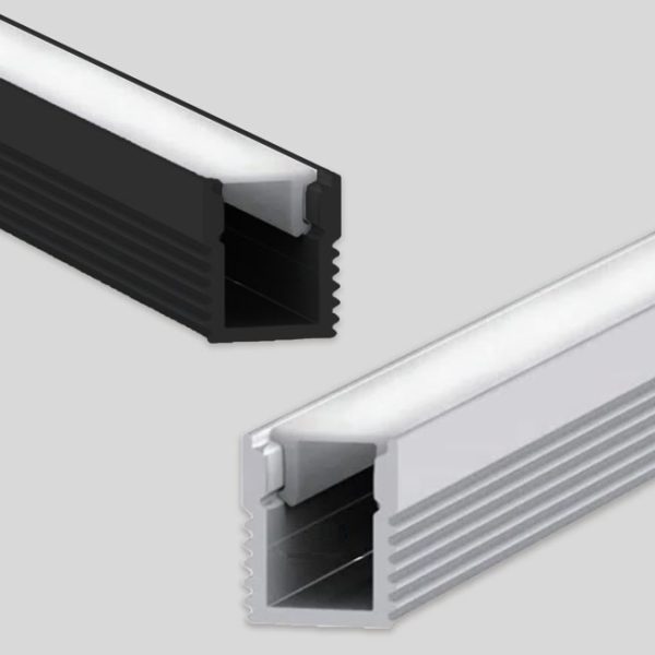 Perfil De Aluminio Mini Adosado Para Cinta Led