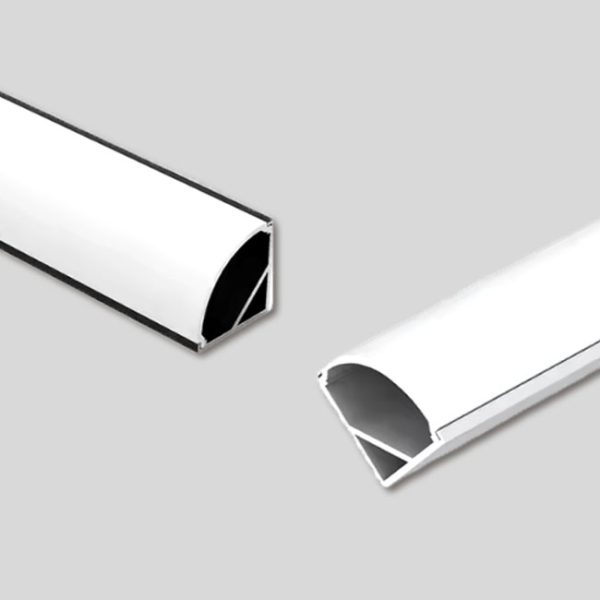 Perfil Esquinero De 15 x 15 mm Para Led Oval De Aluminio